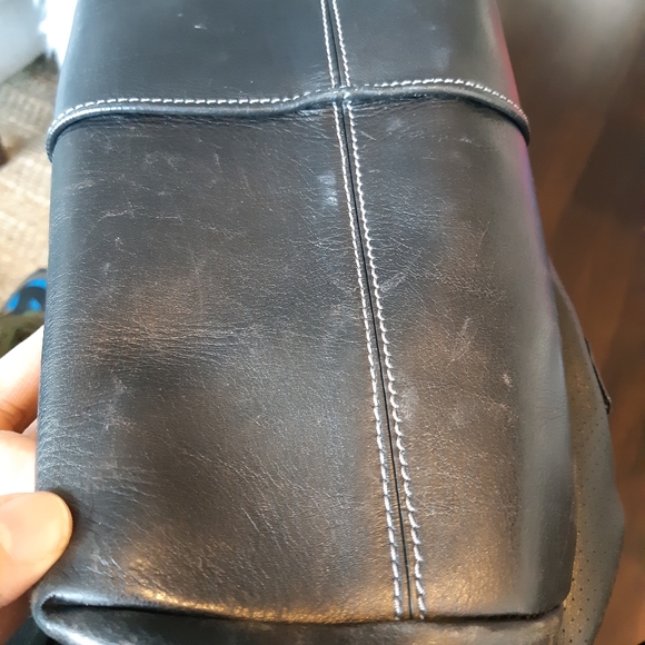 Tods black leather top handle handbag - Picture 6 of 6